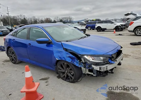 2020 Honda Civic Sport z USA, uszkodzony, nr VIN 19XFC2F81LE008744